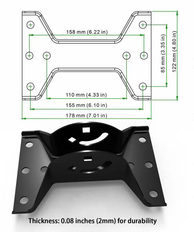Alt view image 4 of 7 - Universal Antenna Mounting Pole 1.5" Dia x 51" L, Heavy Duty J Mount for Starlink, Weather Station & All Types of Antennas, Adjustable Pivot Lock Bracket for Wall, Eave & Roof