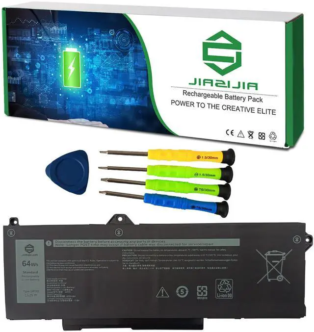 Main image of GRT01 Laptop Battery Replacement for Dell Latitude 5421 5431 5521 5531 Precision 3470 3561 3571 3581 3591 Series Notebook 00P3TJ 0P3TJ 0R05P0 R05P0 Black 15.2V 64Wh 4000mAh
