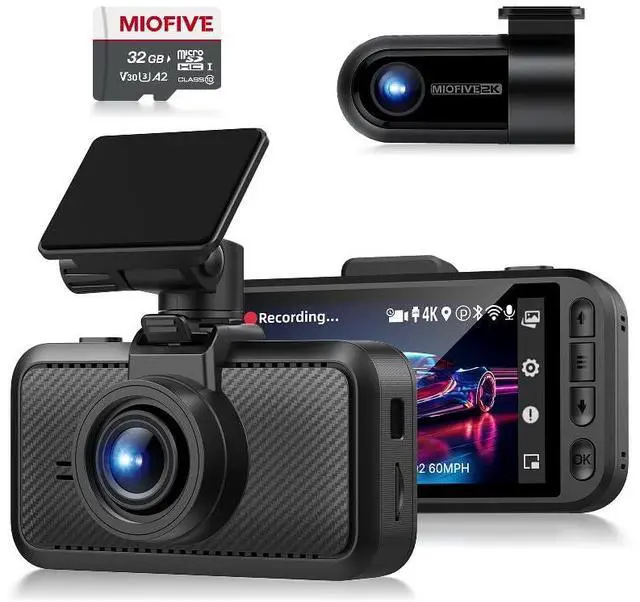 Main image of S1 Pro 4K Front & 2K Rear Dual Dash Cam with 32GB Card Included | Built-in 5GHz WiFi, GPS, 3" IPS Screen, HDR Super Night Vision, G-Sensor, 24H Parking Mode, Reliable Supercapacitor