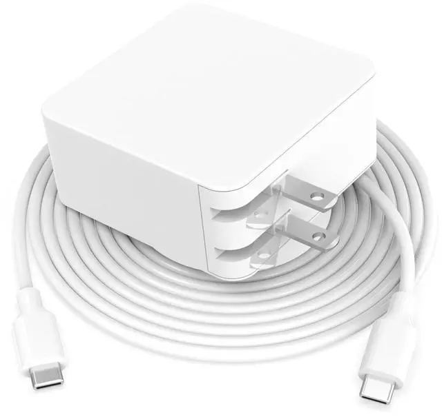 Main image of 65W Fast Type C Charger Fit for Samsung Galaxy Book Pro, Pro 360 and More Replacements with USB C Connector, Foldable, Compact, Detachable 7.5ft Cable