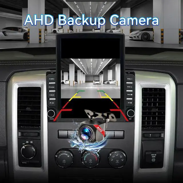 Alt view image 4 of 7 - Android 14 Car Radio Stereo Compatible with Dodge RAM 1500 2500 3500 2009 2010 2011 2012, 9.7" Car Stereo with Wireless CarPlay Android Auto WiFi FM Bluetooth GPS Backup Camera Radio Upgrade 2+64G