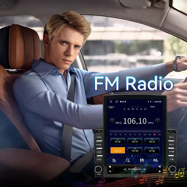 Alt view image 6 of 7 - Android 14 Car Radio Stereo Compatible with Dodge RAM 1500 2500 3500 2009 2010 2011 2012, 9.7" Car Stereo with Wireless CarPlay Android Auto WiFi FM Bluetooth GPS Backup Camera Radio Upgrade 2+64G