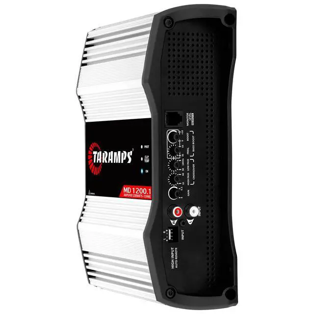 Alt view image 3 of 7 - Taramps MD 1200.1 Amplifier 2 Ohms 1200 Watts RMS 1 Channel Full Range Car Audio System, Monoblock, LED Monitor Indicator, Class D Great for Subwoofer