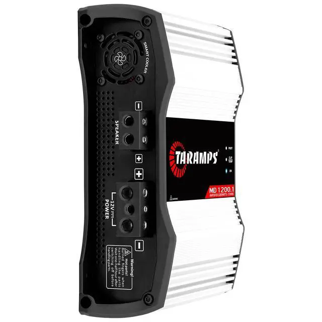 Alt view image 2 of 7 - Taramps MD 1200.1 Amplifier 2 Ohms 1200 Watts RMS 1 Channel Full Range Car Audio System, Monoblock, LED Monitor Indicator, Class D Great for Subwoofer