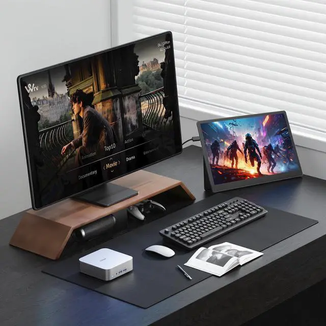 Alt view image 6 of 7 - Portable Monitor 13.5'' 3000×2000 IPS 3:2 Screen, 100% sRGB HDR USB-C HDMI Second Monitor for Laptop, Ultra-Slim Portable Display with Adjustable Damping Stand, Plug & Play for PC Mac Phone