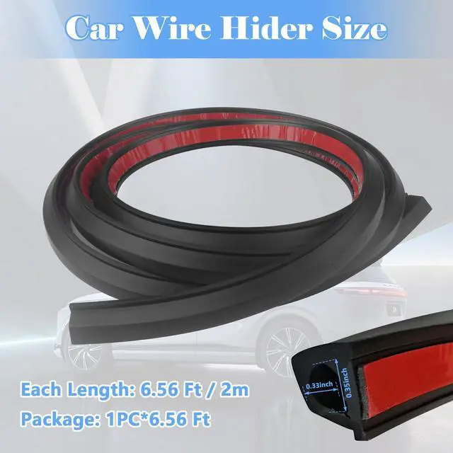 Alt view image 2 of 6 - Car Windshield Wire Hider Roof Rack Light Bar Cable Hider - Universal | 6.56 Ft Car Wire Hider Windshield Wire Cover - 1 PC