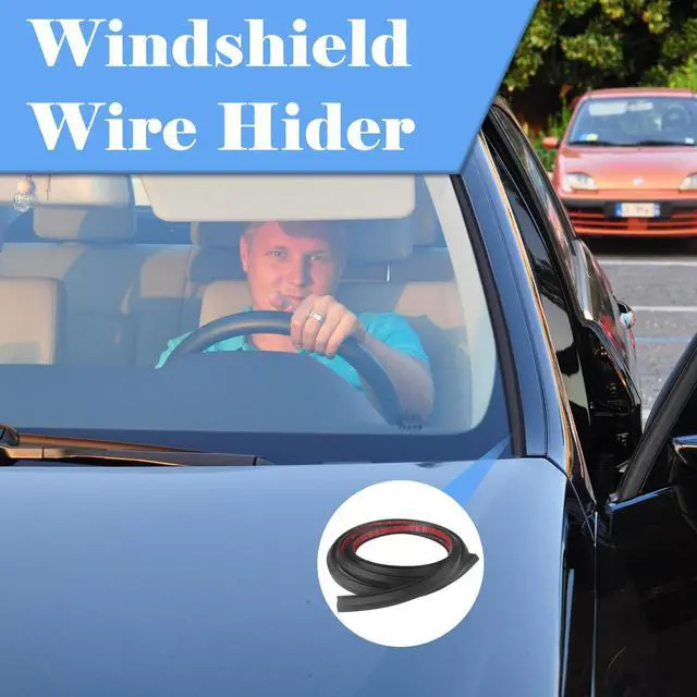 Alt view image 5 of 6 - Car Windshield Wire Hider Roof Rack Light Bar Cable Hider - Universal | 6.56 Ft Car Wire Hider Windshield Wire Cover - 1 PC