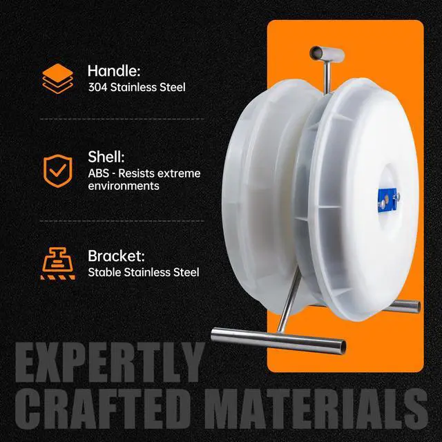Alt view image 3 of 7 - 415D Wire Dispenser Wheel, 2 Reel Wire Dispenser Kit for 250 foot rolls of Wires, Cable Dispenser Wheel for Electricians & Contractor, Durable, Light Weight