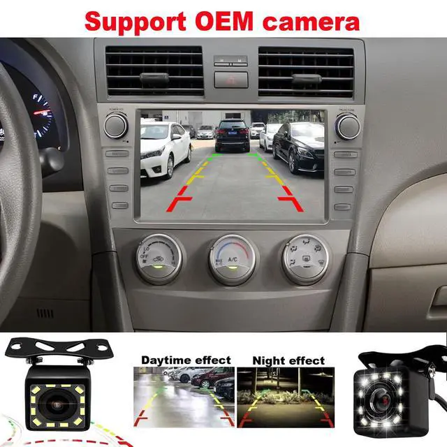 Alt view image 4 of 6 - QLED 8core for Toyota Camry Radio Upgrade 2007 2008 2009 2010 2011,Touch Screen Stereo,carplay and Android Auto,Free Camera