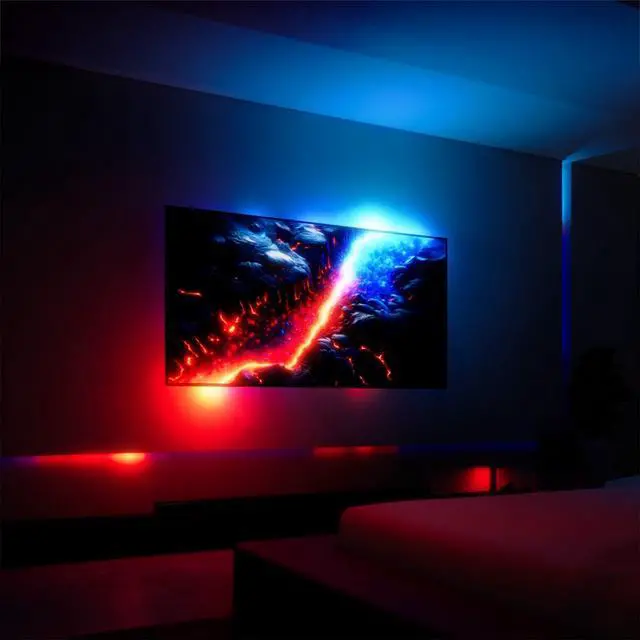 Alt view image 7 of 7 - 2.0 Fancy Sync Box Streaming Media Player TV LED Synced Backlight with HDMI 2.0, 4K 60Hz, RGB Ambient Lighting for Movies and Gaming (for 70" to 90" TVs)