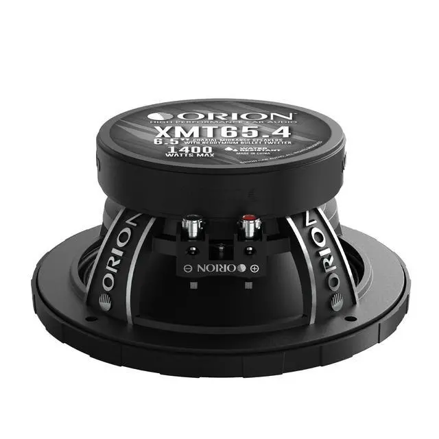 Alt view image 4 of 6 - XMT65.4 Water-Resistant 6.5 Coaxial Midrange Speaker w/Neodymium Bullet Tweeter, 1400W Max, 350W RMS, 4 Ohm All-Weather Pro Audio for Cars, Boats, Jet Skis, ATVs & Powersports (Pair)
