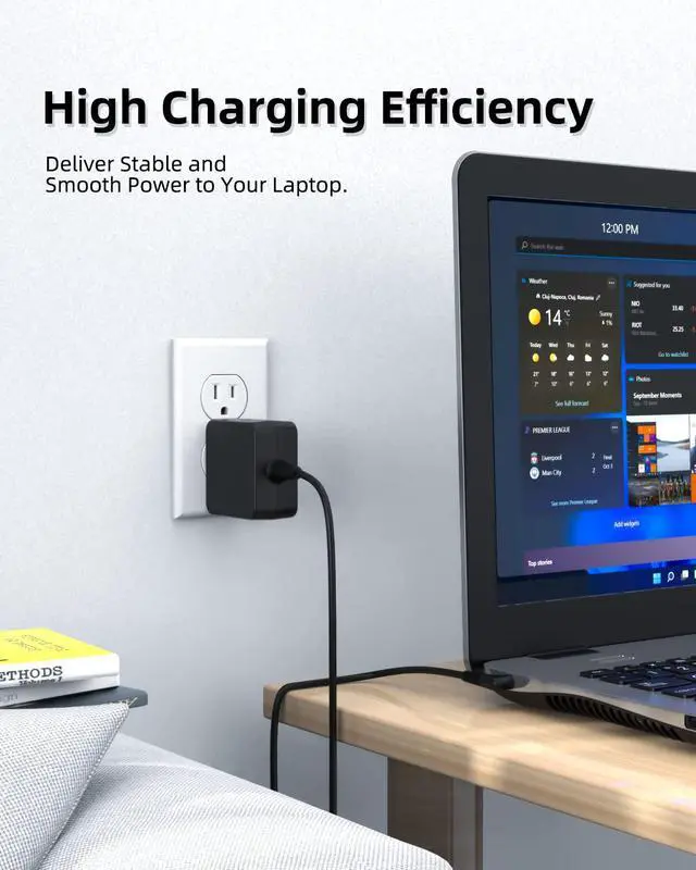 Alt view image 7 of 7 - Portable Charger Fit for Samsung Chromebook, Chromebook 3 2, XE500C13 Laptop Notebook, 26W 12V 2.2A Power Supply, PA-1250-98 303C 500C 503C XE501C13 XE303C12 XE500C12 XE503C12 XE503C32 AC Adapter