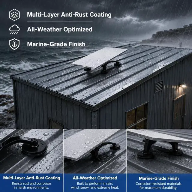 Alt view image 5 of 7 - Magnetic Roof Mount for Starlink Gen 3 Standard,Magnetic Mount No-Drill Installation,Strong Magnet Mounting Kit for Starlink Internet Kit Satellite Includes Adapter for Starlink
