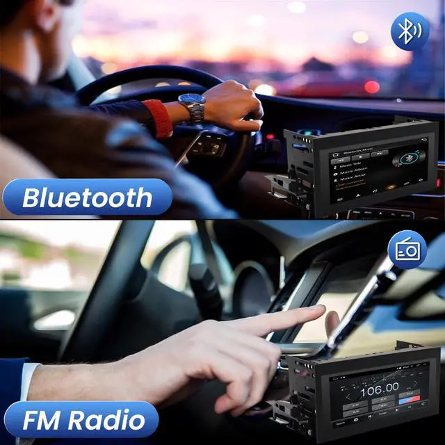 Alt view image 5 of 6 - QLED 8 Core Radio for GM Chevrolet Chevy GMC Buick Cadillac Upgrade 1995 1996 1997 1998 1999 2000 2001 2002 Touch Screen Stereo Carplay Android Auto Ready Free Camera