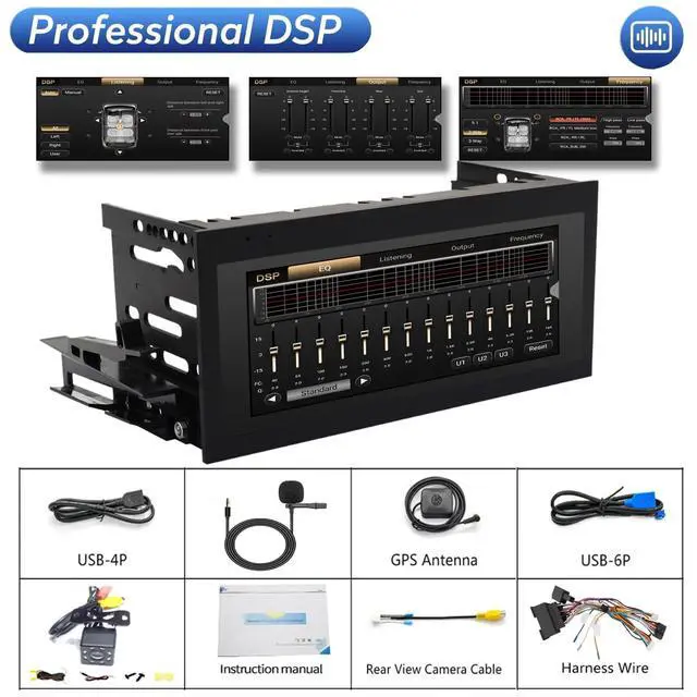 Alt view image 6 of 6 - QLED 8 Core Radio for GM Chevrolet Chevy GMC Buick Cadillac Upgrade 1995 1996 1997 1998 1999 2000 2001 2002 Touch Screen Stereo Carplay Android Auto Ready Free Camera