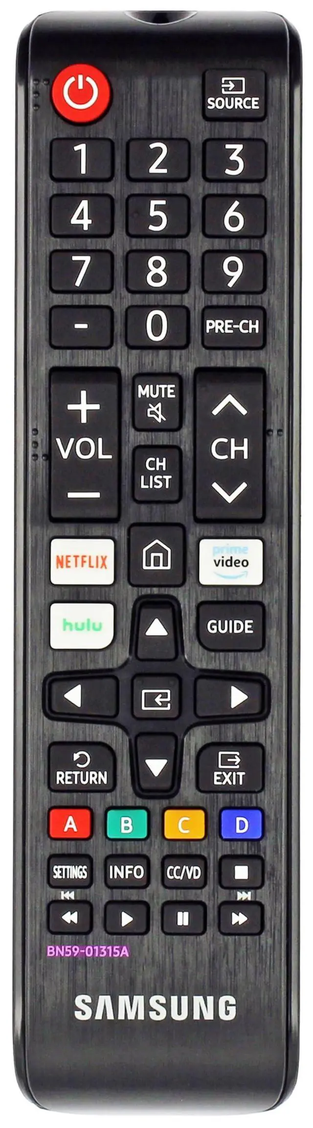 Alt view image 4 of 4 - Remote Control (BN59-01315A) for Select TVs - Black