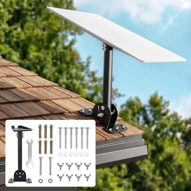 Main image of Starlink Mount for Standard 4/4X/Gen 3, Starlink Roof/Wall Mount Kit | Heavy-Duty Starlink Mounting Kit with Full Package Accessories Wind-Resistant, Easy to Install