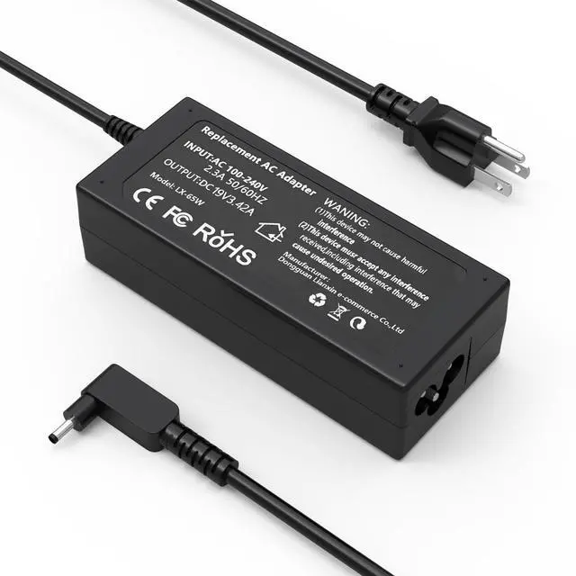 Main image of 65W Laptop Charger Compatible with Acer Aspire 3 5 Series | for A315-23 A315-24P A315-35 A314-23P A317-53 A315-58 A315-59, for A515-44 A515-45 A515-46 A515-54 A515-55 A515-56,19V 3.42A