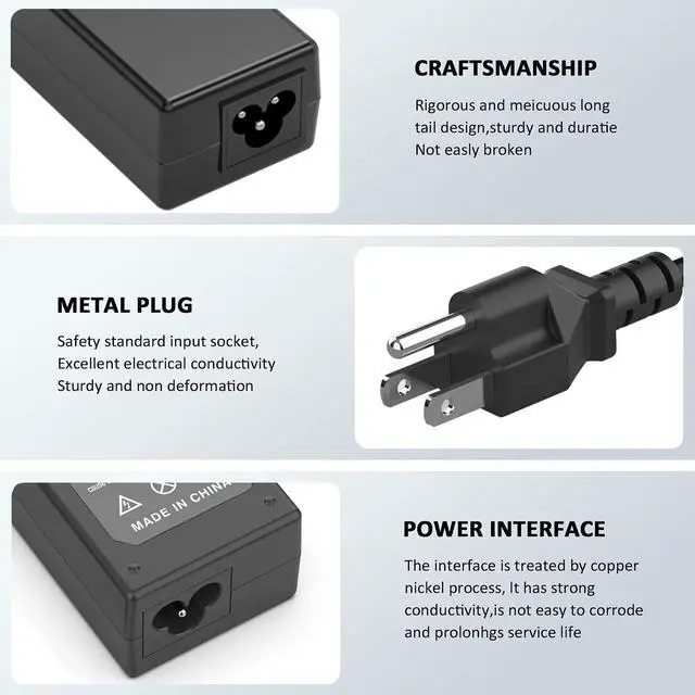 Alt view image 6 of 7 - Laptop Charger for Lenovo IdeaPad Charger - IdeaPad 1 3 5 1i 15IJL7 15IAU7 | 330 320 330s S145 S340, Flex 4 5 6 1470, V15 G4 ABP, V15 G2 ALC, V14, V17 Laptop Computer Business Student Power Cord