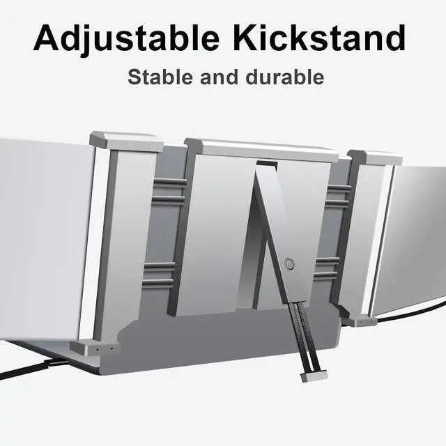 Alt view image 7 of 7 - Laptop Screen Extender, 14" Portable Triple Monitor for Laptops 315° Rotate| Plug and Play| 1080P| FHD, Laptop Monitor Extender for 13.5~16.5" Laptops, HDMI/USB-A/Type-C,for Mac/Wins/Android/Dex