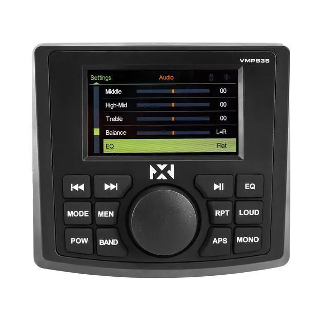 Alt view image 2 of 7 - VMPS35 Gauge Style Marine Stereo | With Bluetoothand a 3" Ultra Bright Full-Color TFT Display - Perfect for Boats, UTVs, & ATVs