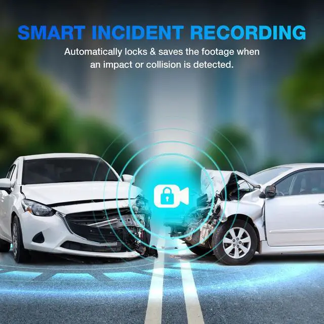Alt view image 6 of 7 - Type S T400 AI-Powered Driver Assistance 4K Dash Cam with ADAS, Collision Warnings, Lane and Pedestrian Detection, Vehicle Departure Reminders, Front Rear Smart Incident Video Surveillance, SD Card