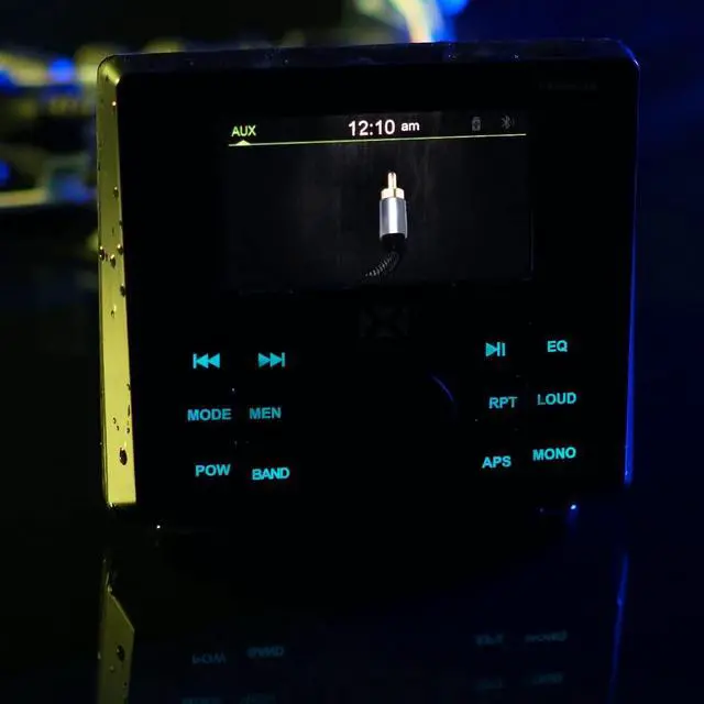 Alt view image 7 of 7 - VMPS35 Gauge Style Marine Stereo | With Bluetoothand a 3" Ultra Bright Full-Color TFT Display - Perfect for Boats, UTVs, & ATVs