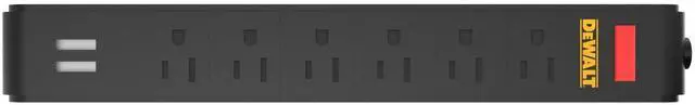 Main image of Magnetic Power Strip with 6 Power Outlets, Workshop Storage System Compatible (DWST82693)
