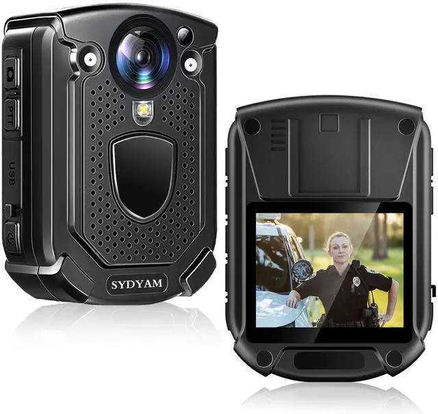 Main image of 4K Body Camera, 11-13Hrs Battery Body Cameras with Audio and Video Recording, H.265 Video Code Body Cam for Security Guard Train Conductor Delivery Driver Waiter (128GB)