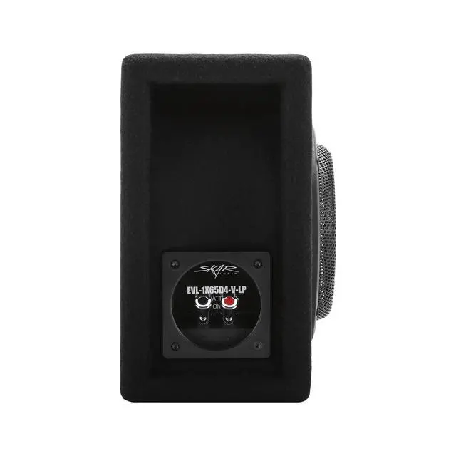 Alt view image 5 of 7 - EVL-1X65D4-V-LP 6.5" 400 Watt Low Profile Slot Port Loaded Car Subwoofer Enclosure