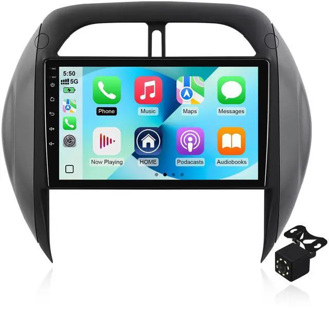 Main image of 2+64G Android 14 Double Din Car Stereo for Toyota RAV4 2003-2005 with 9 Inch Touchscreen Radio Built-in Wireless Carplay/Android Auto/GPS/Bluetooth/FM/AUX-in/Steering Wheel Controls/Backup Camera