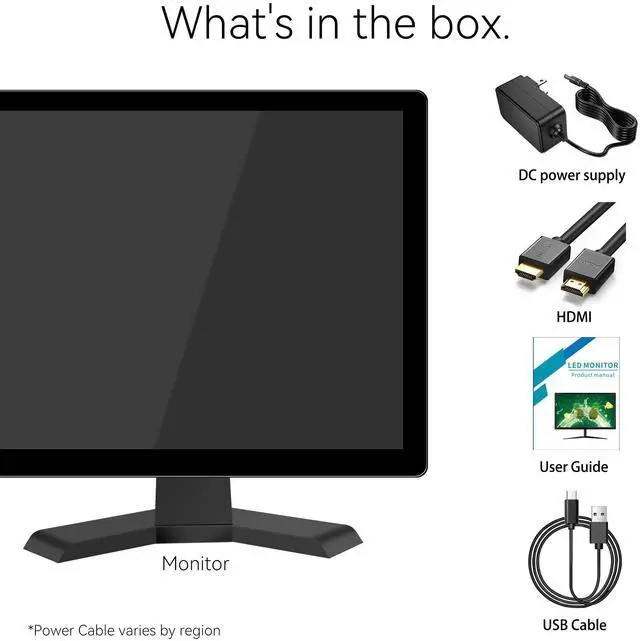 Alt view image 7 of 7 - 17" 10-Point Touch 4:3 Full HD 1280x1024 Square Touch Screen Monitor with HDMI USB Ports, VESA, Touchscreen for PC POS Machine Win 10 11, Built-in Speakers
