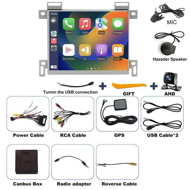 Alt view image 6 of 7 - 5GWiFi Upgrade Radio for Jeep Grand Cherokee 2014-2021, Dodge RAM 1500/2500/3500 2013-2018, Dodge Challenger Charger Durango 2015-2023, Touch Screen Car Stereo Carplay GPS (Only Fit 8.4inch Screen)