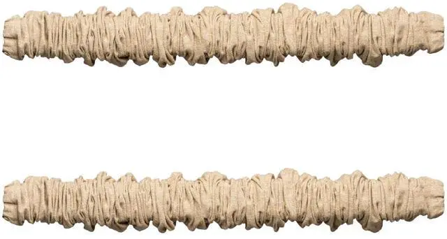Main image of Fabric Cord Cover & Chandelier Chain Cover 2 Pack 6Feet Length for Chandelier Lighting Wires Natural Burlap Easy to Install (Brown)