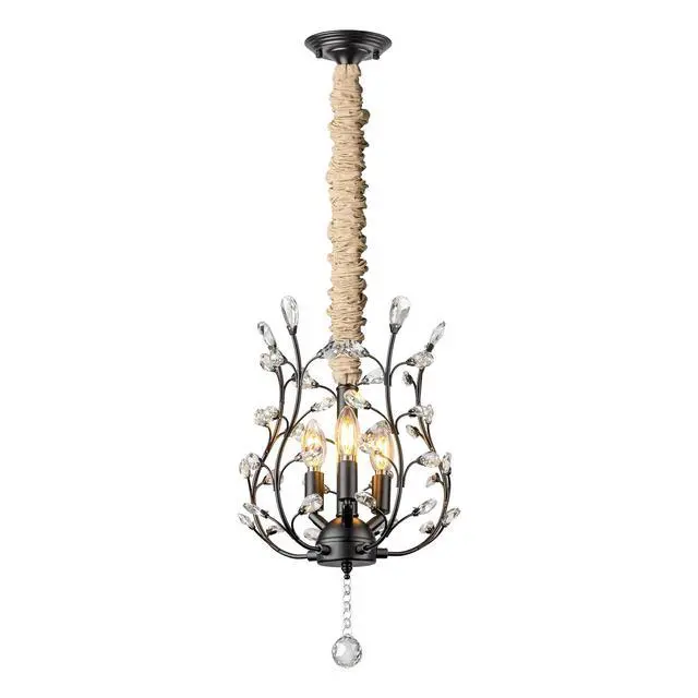 Alt view image 2 of 6 - Fabric Cord Cover & Chandelier Chain Cover 2 Pack 6Feet Length for Chandelier Lighting Wires Natural Burlap Easy to Install (Brown)