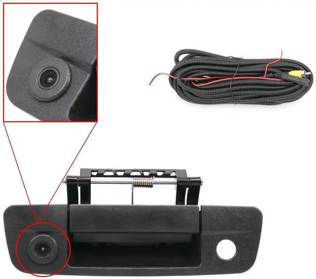 Main image of Tailgate Handle Backup Camera Compatible with 2009-2017 Dodge Ram 1500 | 2500 3500, RCA Connector, Rear View Camera