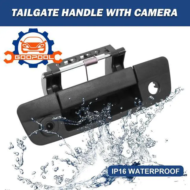 Alt view image 2 of 6 - Tailgate Handle Backup Camera Compatible with 2009-2017 Dodge Ram 1500 | 2500 3500, RCA Connector, Rear View Camera