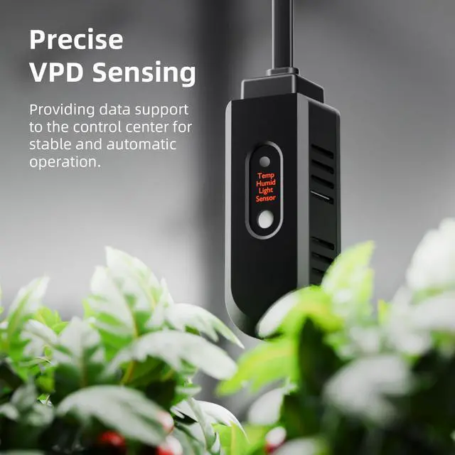Alt view image 5 of 7 - GGS AC5 Power Strip Kits 5 AC APP-Based Controls Outlets | with 3 in 1 Soil Sensor, Temp Humid Light Sensor, Light Adapter, 10-Port Pro Adapter, for Indoor Grow Tent Garden Plant Room