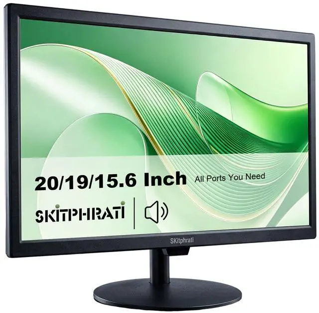Main image of 19" HD 1440x900 PC Monitor, 60Hz 5ms LED Screen Computer Monitor with HDMI/VGA/AV/BNC/USB, Built-in Speakers, VESA Mount, for Laptop PC Desktop Office Home Use