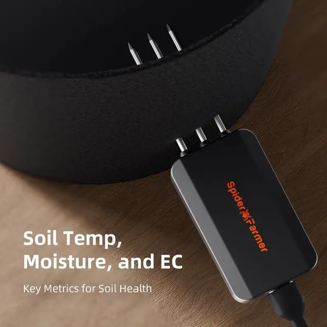 Alt view image 6 of 7 - GGS AC5 Power Strip Kits 5 AC APP-Based Controls Outlets | with 3 in 1 Soil Sensor, Temp Humid Light Sensor, Light Adapter, 10-Port Pro Adapter, for Indoor Grow Tent Garden Plant Room