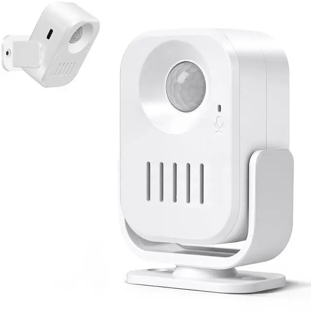 Main image of Motion Sensor Alarm with 20s Custom Voice Recording | 120dB Loud Indoor Motion Detector Alarm, Wireless Doorbell Entry Alert for Business, Store, Office and Caregiver