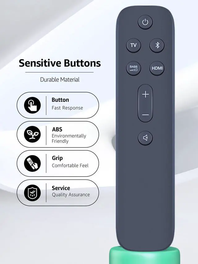 Alt view image 4 of 7 - New Replacement Soundbar Remote Control for JBL Bar 5.1 Surround Sound Bar System JBL2GBAR51IMBLKAM, for 2.1 Deep Bass (MK2)