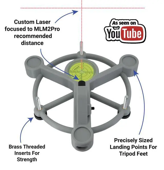 Alt view image 3 of 7 - Laser Alignment and Leveling Stand Compatible with Rapsodo MLM2PRO - V2 Heat Proof Design