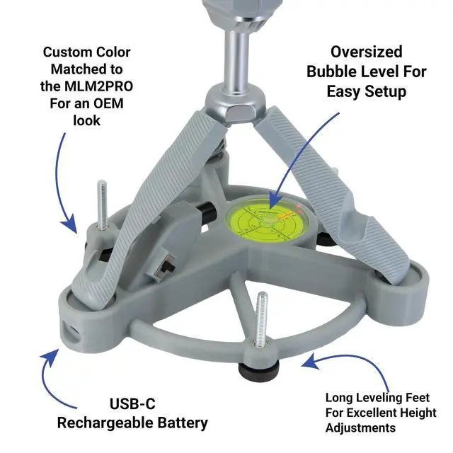 Alt view image 4 of 7 - Laser Alignment and Leveling Stand Compatible with Rapsodo MLM2PRO - V2 Heat Proof Design