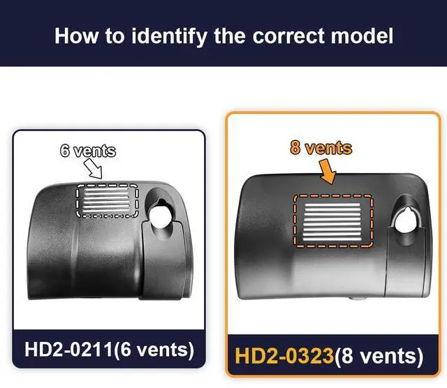 Alt view image 3 of 7 - 4K Dash Cam Suitable for Honda Civic 2016-2021 & Insight 2019-2022 (with 8 Vents, HD2-0323), OEM Factory Look, UHD 2160P Video, Built-in WiFi & APP, Loop Recording, Gravity Sensor, 64GB Card
