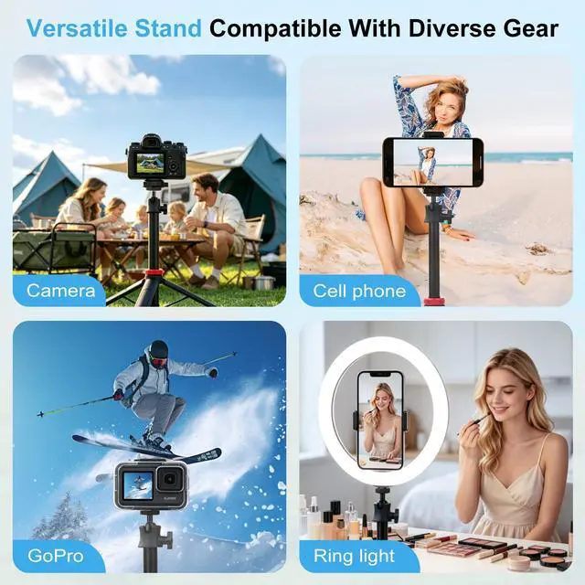 Alt view image 6 of 7 - Starlink Mini Tripod Stand Mount with Aluminum Adapter,Portable & 360° Tilt | Compatible with Starlink Mini Terminal,Lightweight Ground Stand Mount for Outdoor Camping,RV, BackpacTravel