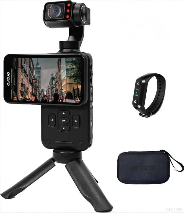 Main image of M5 Handheld Camcorder Video Camera, 3-Axis Stabilisation, 3.5-inch Rotating Touch Screen, IR Night Vision WDR Face Tracking 120 ° Wide Angle for YouTube with 64G Card