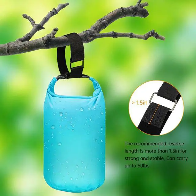 Alt view image 5 of 6 - 2" x16ft Hook and Loop Straps, Long Adjustable Fastening Straps with 10 Metal Buckles, Cut to Length Cinch Straps, Reusable Nylon Securing Cord Ties for Organizer or Storage