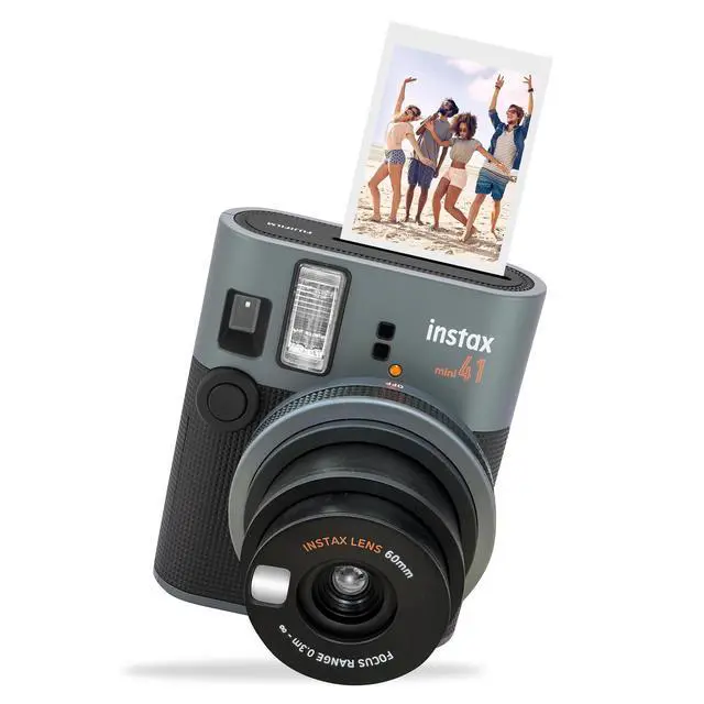 Alt view image 2 of 6 - Instax Mini 41 Instant Camera + 20 Prints + Camera Case + Album and Quality Photo Microfiber Cloth