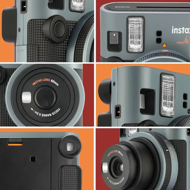 Alt view image 4 of 6 - Instax Mini 41 Instant Camera + 20 Prints + Camera Case + Album and Quality Photo Microfiber Cloth